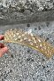 Amara Special Design Crown – Gold Stone Henna, Hair Accessory for Engagement, Wedding - 3