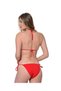 Women's New Season Lycra Flexible Side and Neck Tie Stylish Drawstring Triangle Bikini Set - 3