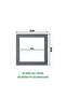 إطار صور 30×30 - إطار مربع - للاستخدام على الطاولة - بدون زجاج مع أرجل سلكية كهدية - بدون بي في سي - 2