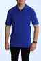 Regular Polo Neck T-Shirt Cobalt Blue - 5
