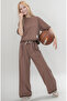 Girls Oversize Half Sleeve 100% Cotton Sports Bottom-Top Set - 6