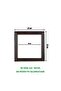 إطار صور 30×30 - إطار مربع - للاستخدام على الطاولة - بدون زجاج مع أرجل سلكية كهدية - بدون بي في سي - 2