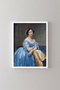 Portrait of Princess De Broglie - White Frame