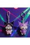 2 Pcs Mini Purple Black Kuromi Sukuşi̇ Keychain ​​Sensory Toy Kuromi Toys Christmas Gifts - 3