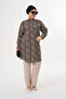 Leopard Striped Judge Collar Tunic - 6