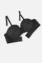 Lotus Laser Seamless Underwire Free Push up Bra - 2818 - Black - 3