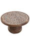 Gallery Sword Wood Serving Stand, 25 x 25 x 14 cm, Base, Round - White - 2