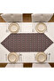 Special Design Decorative Cotton Fabric Decorative Candy Patterned Black Triangle Runner 50X150 - 2