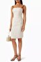 Open Back Adjustable Strap Linen Mini Dress - 2