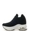 25Y300-4 Women's Hidden Padding High-Sole Stone Sneaker Sports Shoes - 5