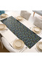 Special Design Cotton Decorative Floral Patterned Black Rectangular Runner 50X150