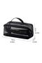 Portable Mesh Cosmetic Bag Transparent Simple Toiletry Bag for Makeup Storage&Travel Organizer-White - 3