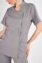 Aylu Model Soft Lycra Gray Doctor Nurse Hospital Scrubs Uniform Set - 7