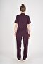 Aylu Model Soft Lycra Plum Doctor Nurse Hospital Scrubs Uniform Set - 4