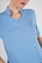 Aylu Model Soft Lycra Baby Blue Doctor Nurse Hospital Scrubs Uniform Set - 4