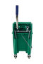 Mop Bucket & Wringer - 360-Degree Rotating Swivel Wheels 20 Liter Capacity Green - 3