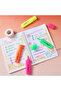 Deli ES622 Highlighter - Assorted Colors 4pcs - ideal for note-taking and document marking - 6
