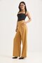 High Waist Wide Leg Trousers Brown - 4