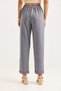 Elastic Waist Layered Leg Women's Trousers Gray - 5