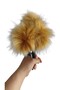 Pencil with Feather Pompom Head Gold Yellow Color 1 Piece - 2