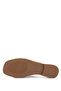 Women's Genuine Leather Beige Heeled Slippers - 4