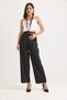 High Waist Wide Leg Trousers Black