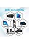 كابل HDMI، كابل HDMI عالي السرعة بزاوية قائمة 90 درجة 4K بطول 5 أمتار مع دعم فيديو ثلاثي الأبعاد و24K - 4