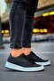Lace-Up Men's Casual Shoes Black - 3