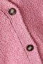Bouclé Knit Off-Shoulder Relaxed Fit Women's Cardigan, Pink - 4