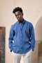 Collar Button Summer Thin Tulle Tulle 100% Modal Slimfit Shirt - 6