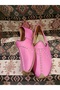 Ottoman Yemeni World Yemeni (Carik), Ottoman Yemeni World, Genuine Leather Yemeni, Pink Color. - 2