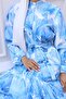Patterned Hijab Dress Blue 570 - 3