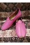 Ottoman Yemeni World Yemeni (Carik), Ottoman Yemeni World, Genuine Leather Yemeni, Pink Color.