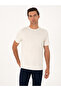 Ecru Regular Fit Printed Crew Neck T-Shirt 50311681-Vr019