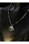 Eye Lash Model Steel White Color Necklace - 2