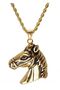 Men's Women's Steel Necklace - Horse Head Horse • Chain for Lover • Spouse • Father • Friend - 5