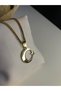 Men Women Steel Necklace - 2cm Moon Star Turkish Flag for Lover Wife Husband Father to Friend - 6