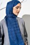 شال جاكار بنمط كبير على شكل مربعات - 2