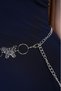 Butterfly Buckle Chain Belt Women's Belt Dress Belt Shirt Belt Coat Belt - 2