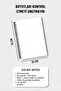 Set of 3 Pocket Size A6 Spiral Unlined Notebooks, Cardboard Cover 10X14 Cm, 50 Sheets 100 Pages - 2