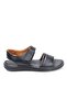 Pisagor Ps-33550 Orthopedic Men's Massage Sole Genuine Leather Sandals Slippers