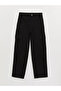 LCW Vision Black Standard Fit Gabardine Women's Cargo Pants - 5