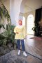 Elastic waist gathered kimono tunic - 5