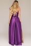 Rochie lungă din tafta violet - 2