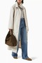 Merino Silk Blend Polo Neck T-Shirt for Women, Elegant and Luxurious Texture - 2