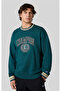 Yearbook Crewneck Sweatshirt Green Men's Sweatshirt-221173-Gs579