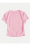 Women's Pink Mornıg Feast Printed Crew Neck Tight Crop Tshirt - 2
