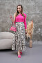 Labyrinth Pattern Long Maxi Skirt - 2