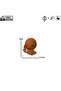 Knitted Patterned Brown Monkey Keychain – Tough and Heavy Figure |   Decorative Accessory - 4