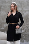 Flowy Black Long Shirt Tunic - 2
